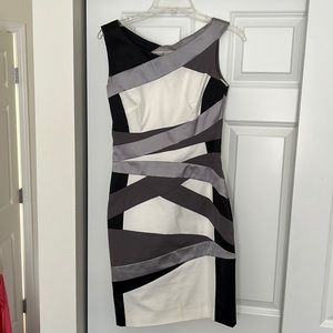 Karen Millen Black & White Slimming bodycon Dress